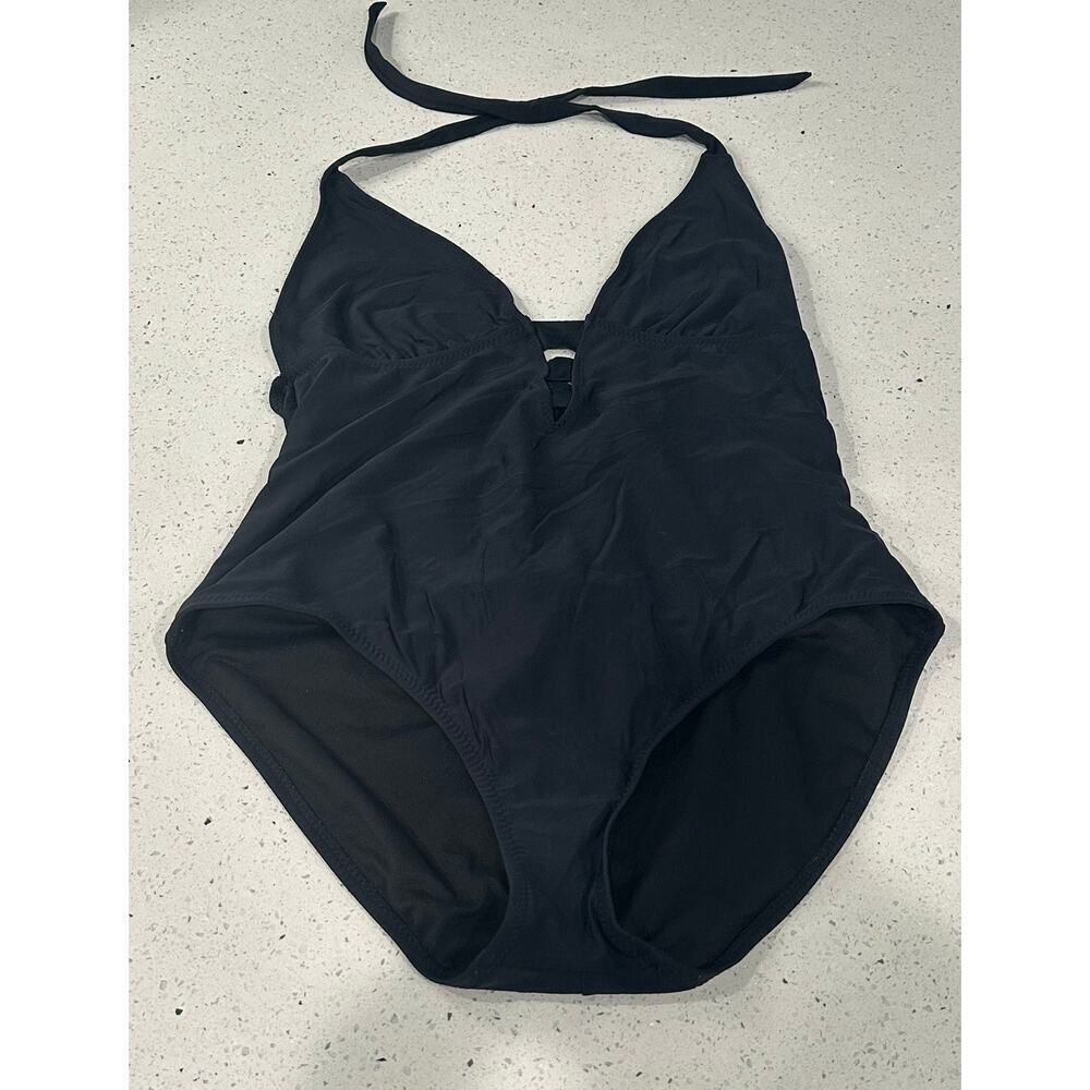 Mossimo Women’s Black One Piece Swimsuit Size XL